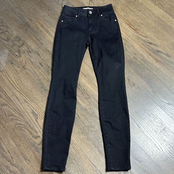 CABI Cinch Skinny Jeans Black High Rise Super Skinny Legging Stretch Denim #3748 - Picture 2 of 8